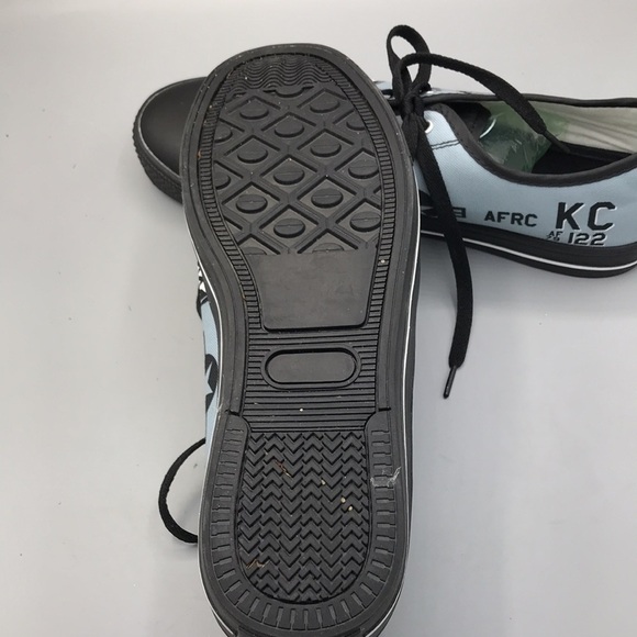 A-10 of the 442nd Fighter Wing Men's Low Top Canvas Shoes - Black Men's 11.5 - Picture 9 of 10